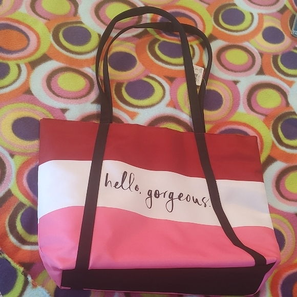 Kate Spade Pink and Red Color-Block Tote - Picture 3 of 7